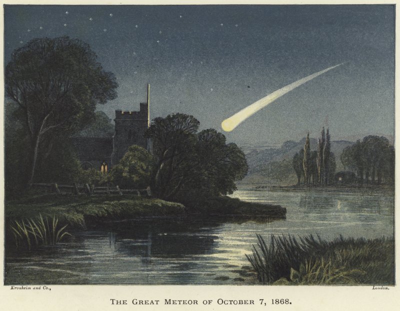 O Grande Meteoro de 7 de outubro de 1868 de English School