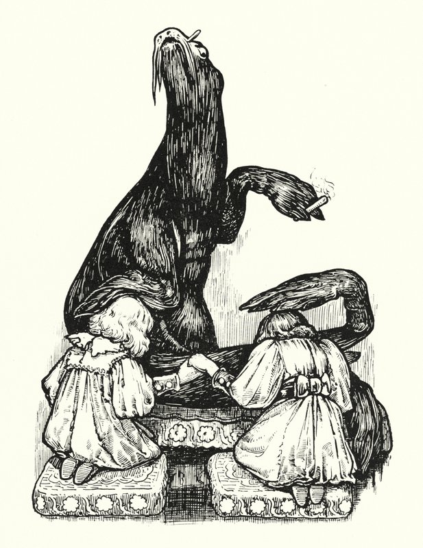 O Grande Selo abençoa as Princesas (litho) de English School