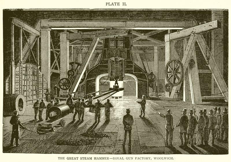 O grande martelo de vapor - Royal Gun Factory, Woolwich de English School