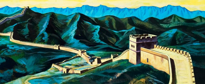 A grande Muralha da China de English School