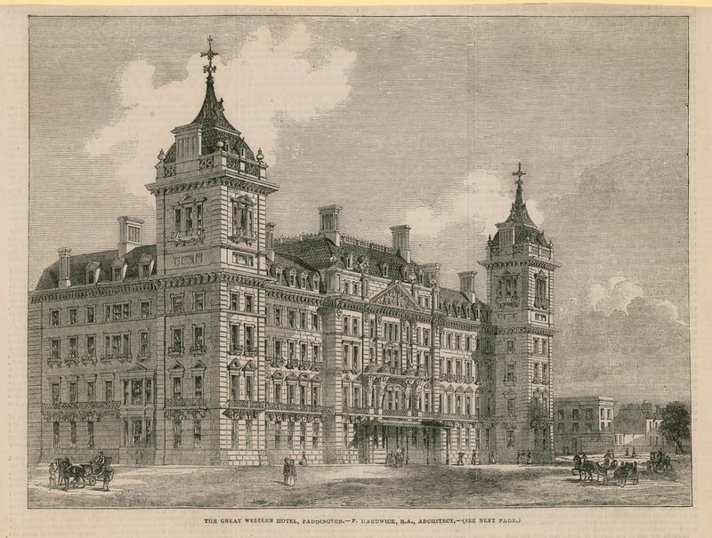 O Great Western Hotel, em Paddington, Londres de English School