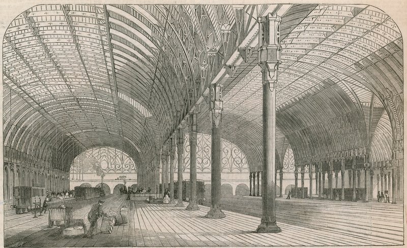 O novo terminal da Great Western Railway em Paddington de English School