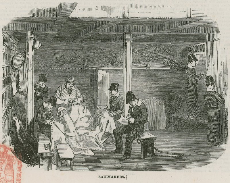 As Escolas do Royal Hospital de Greenwich; Sailmakers de English School