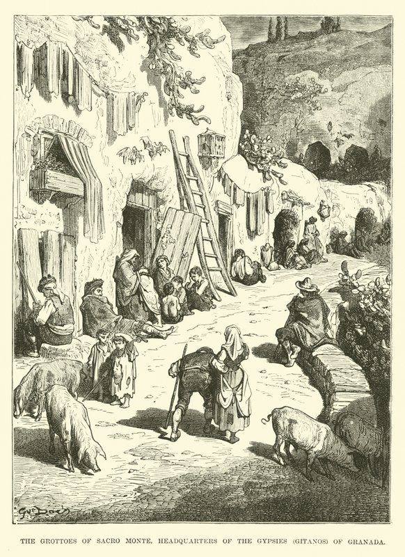 As Grutas do Sacro Monte, sede dos ciganos, Gitanos de Granada de English School
