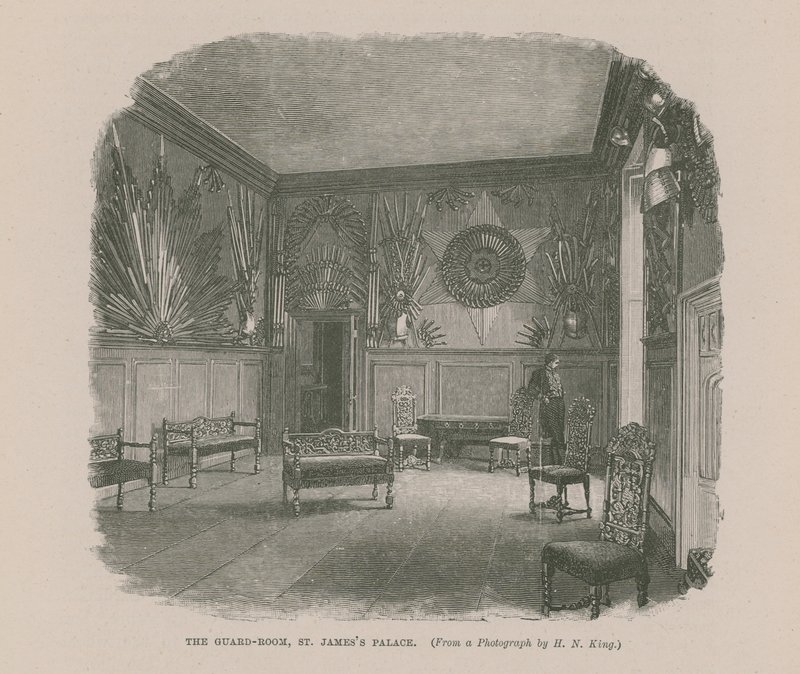 A sala de guarda no Palácio St Jamess de English School