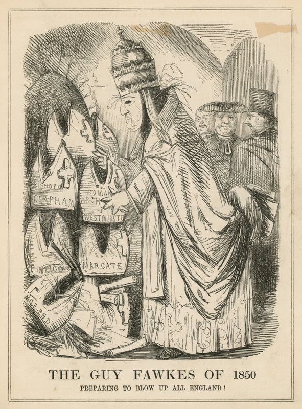 O Guy Fawkes de 1850 de English School
