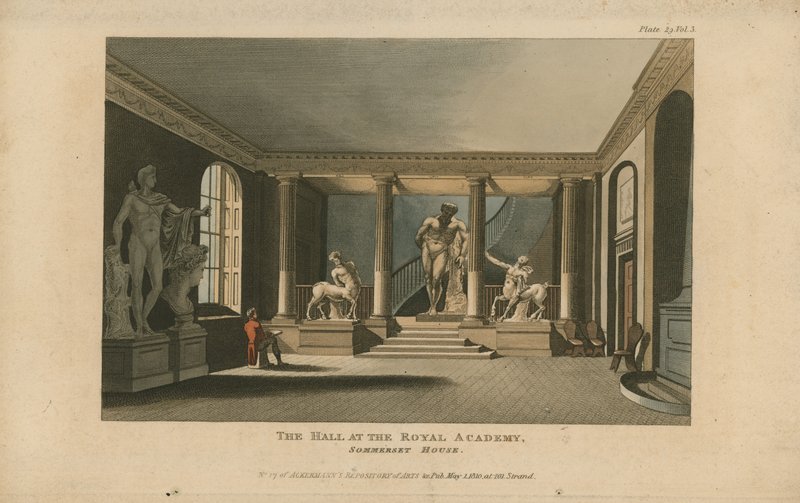 O salão na academia real, Somerset House de English School