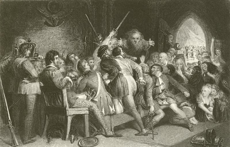O Salão de Glennaquoich - uma festa das terras altas de English School