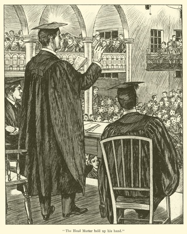 "O Mestre Chefe ergueu a mão" (gravura) de English School