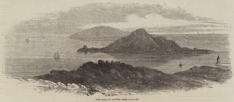 The Hill of Howth (gravura) de English School