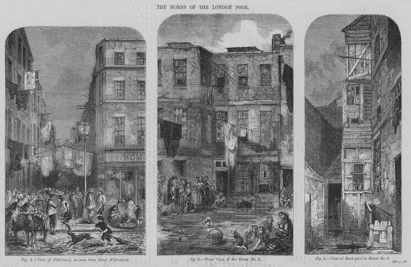 The Homes of the London Poor (gravura) de English School