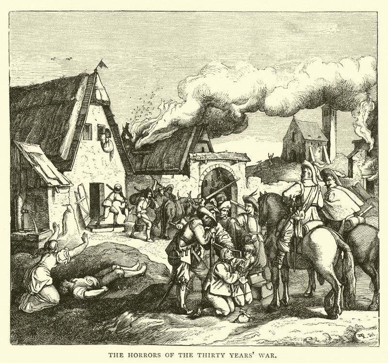 Os horrores da Guerra dos Trinta Anos de English School