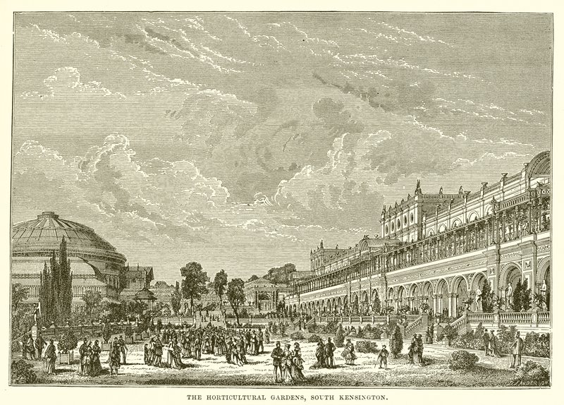 Os jardins de horticultura, South Kensington de English School