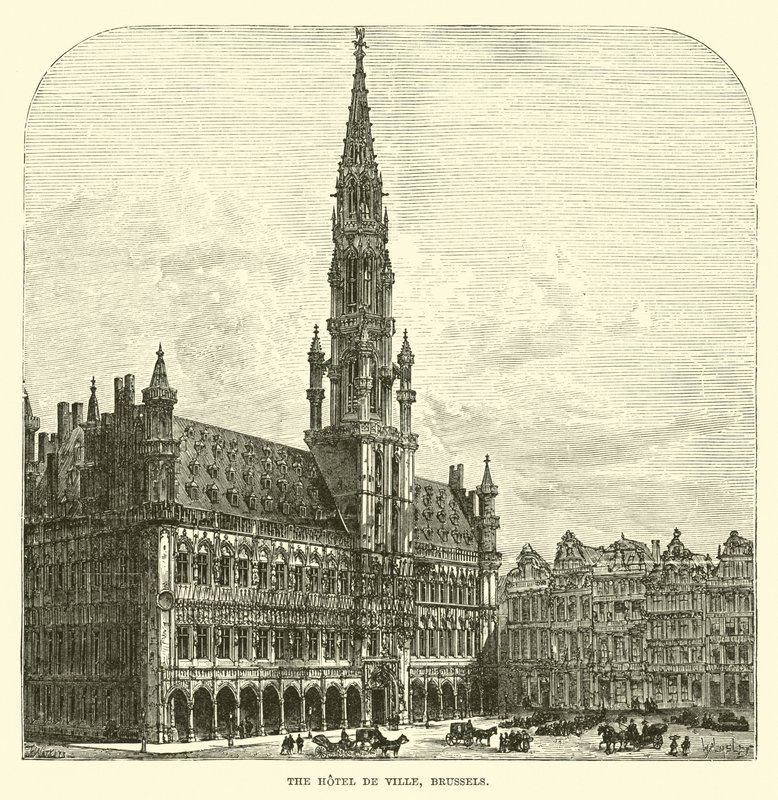 O Hotel de Ville, em Bruxelas de English School