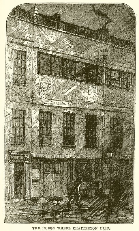 A casa onde Chatterton morreu de English School