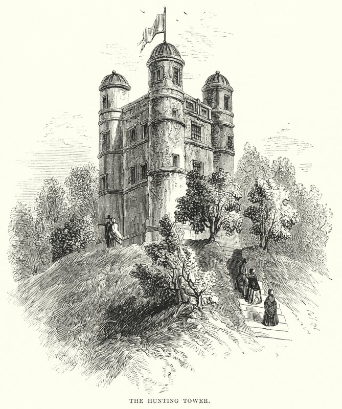 A Torre de Caça (gravura) de English School