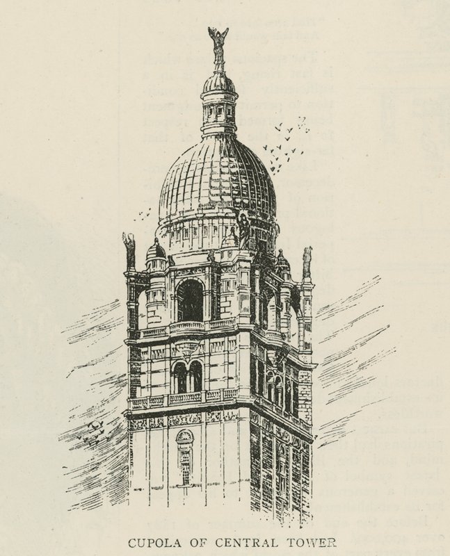 O Instituto Imperial: Cúpula da torre central de English School