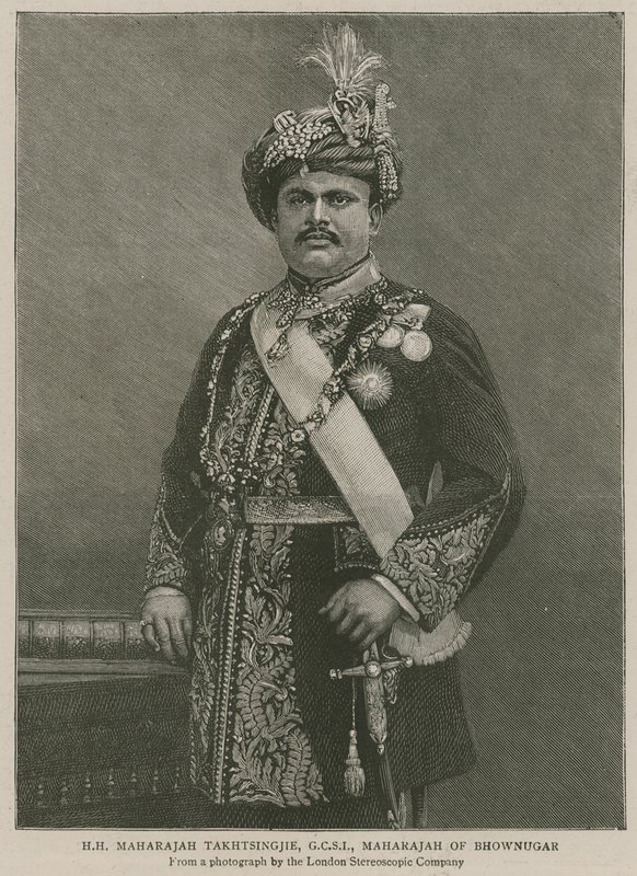 O Instituto Imperial: Sua Alteza Maharajah Takhtsingjie, Maharahah de Bhownugar de English School
