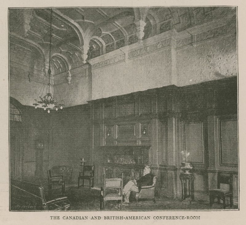 O Instituto Imperial: a sala de conferências canadense e britânica-americana de English School
