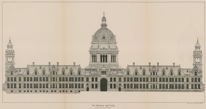 The Imperial Institute, design de AW Blomfield de English School