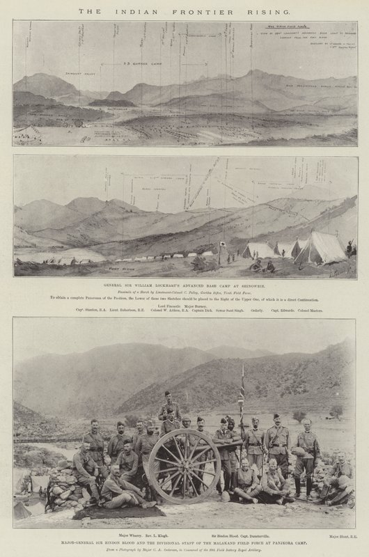 A Ascensão da Fronteira Indiana (litho) de English School