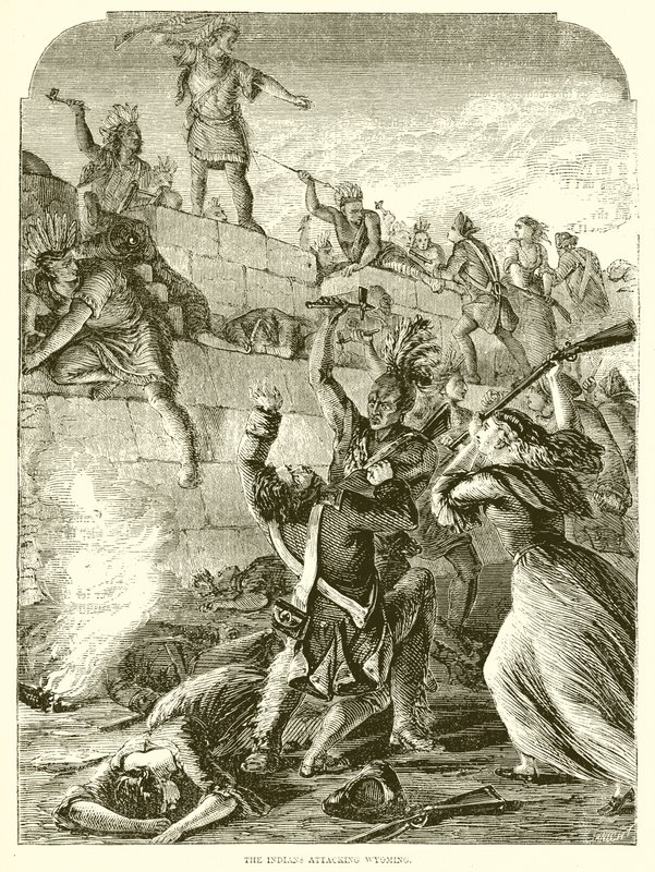 Os índios atacando Wyoming de English School
