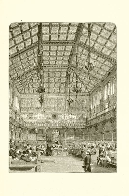 O Interior da Câmara dos Comuns de English School
