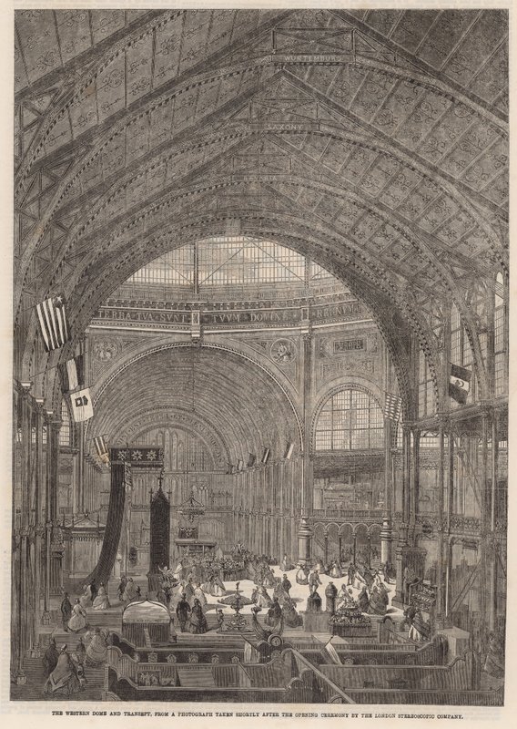 A exposição internacional; A cúpula ocidental e transepto de English School