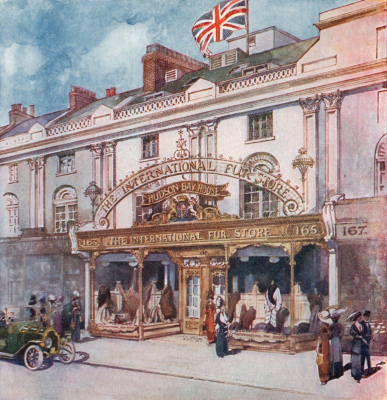 A loja internacional de peles na 162163 Regent Street de English School