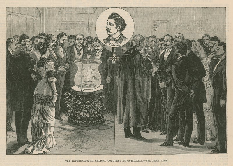 O Congresso Médico Internacional em Guildhall, Londres de English School