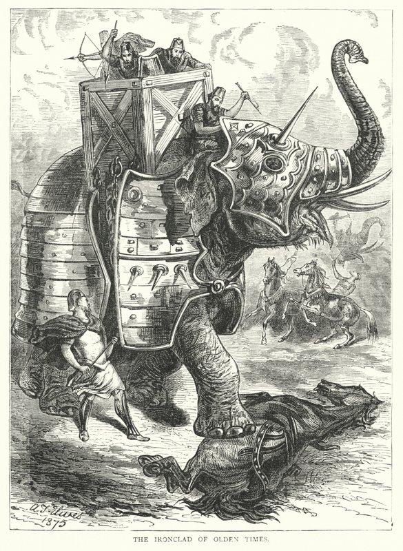 O navio de guerra dos velhos tempos (gravura) de English School