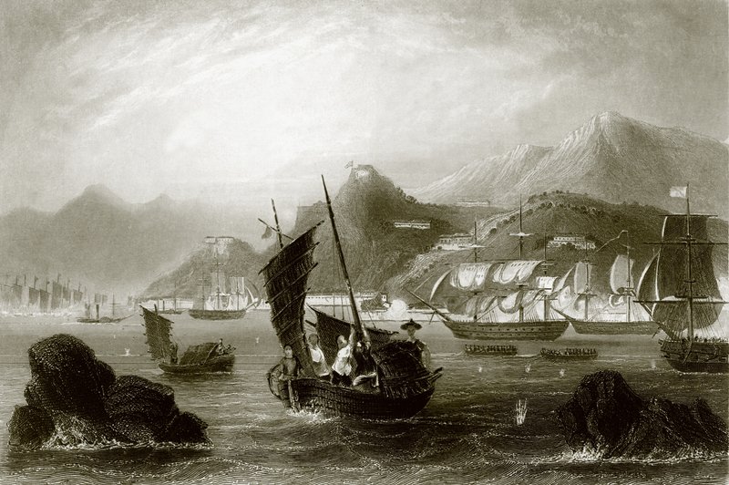 A ilha de Amoy, de &39;Payne&39;s Universum&39;, 1847 de English School