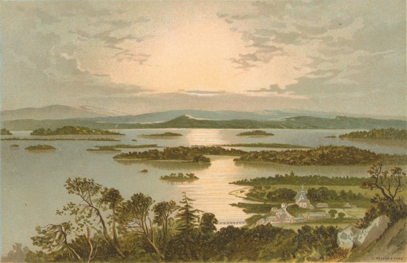 As ilhas, Loch Lomond - acima de Luss de English School