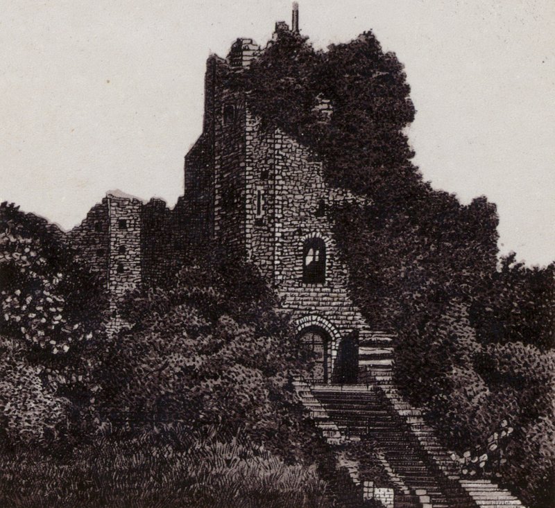 A Fortaleza, Castelo de Cardiff (litho) de English School