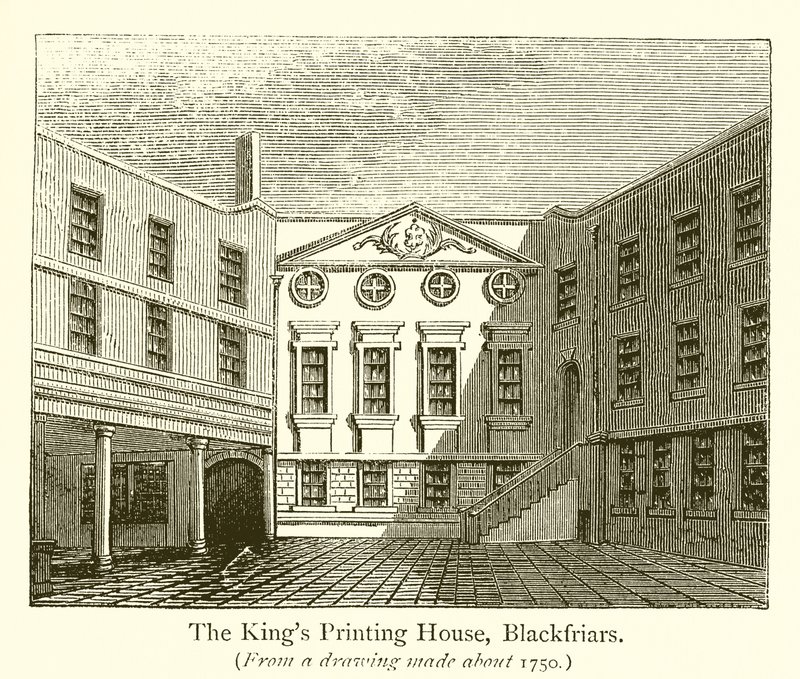 A Casa de Impressão Kings, Blackfriars de English School