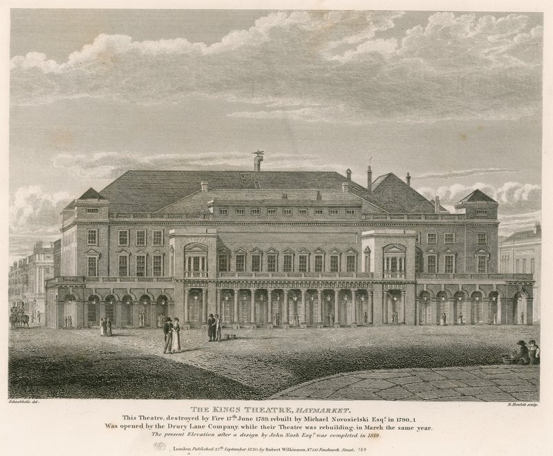 O teatro dos reis, Haymarket, Londres de English School