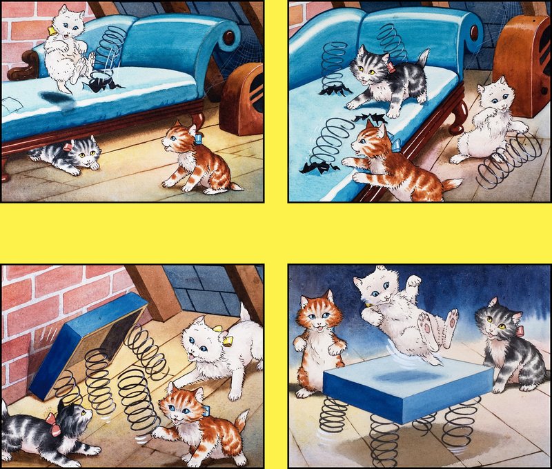 Trampolim do gatinho de English School