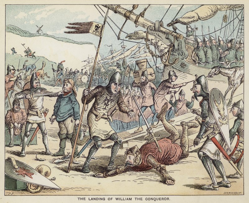 O desembarque de Guilherme, o Conquistador de English School