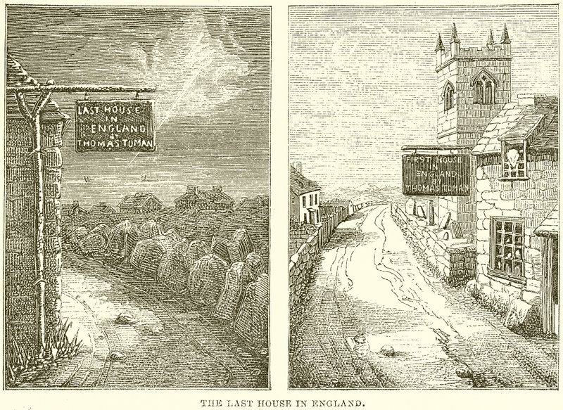 A última casa na Inglaterra, a primeira casa na Escócia de English School