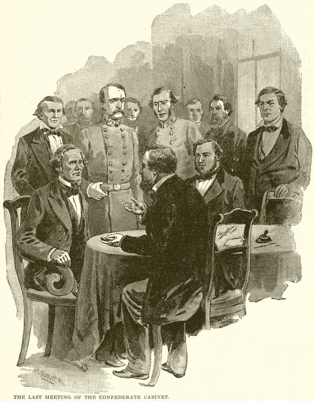 A última reunião do gabinete confederado de English School