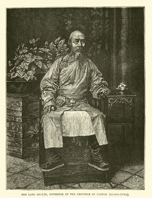 O falecido Jin-Lin, governador da província de Cantão, Quang-Tung de English School