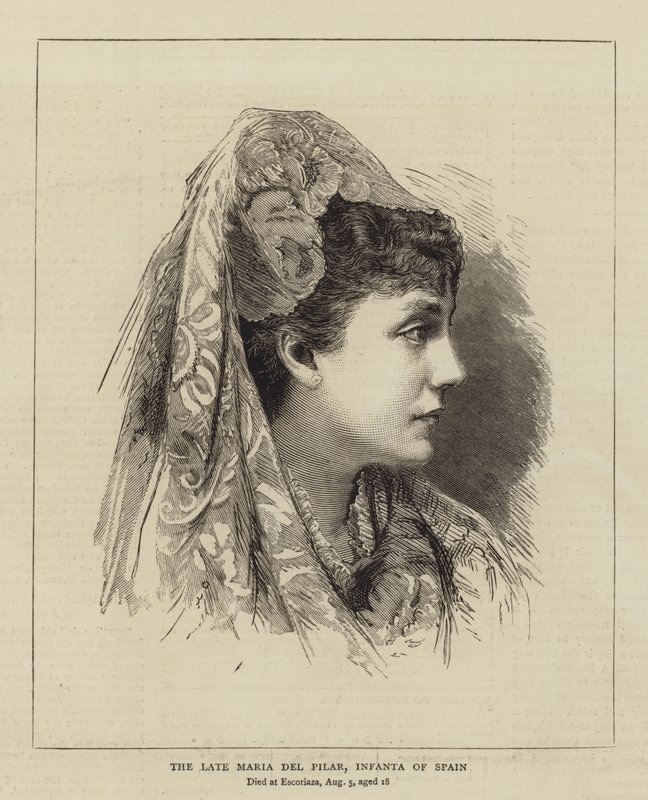 A Maria del Pilar tardia, Infanta de Espanha (gravação) de English School