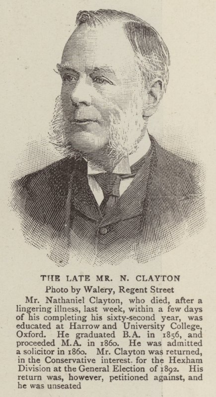 O Sr. N Clayton (gravura) de English School