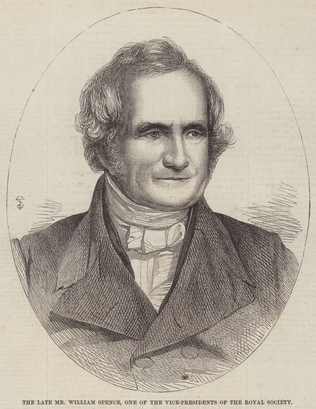 O falecido Sr. William Spence, um dos vice-presidentes da Royal Society (gravura) de English School