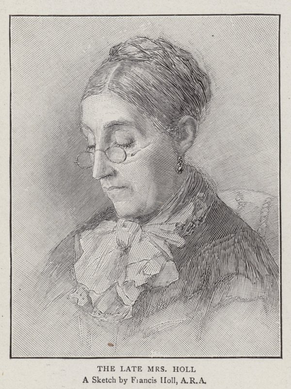 The Late Mrs Holl (gravura) de English School