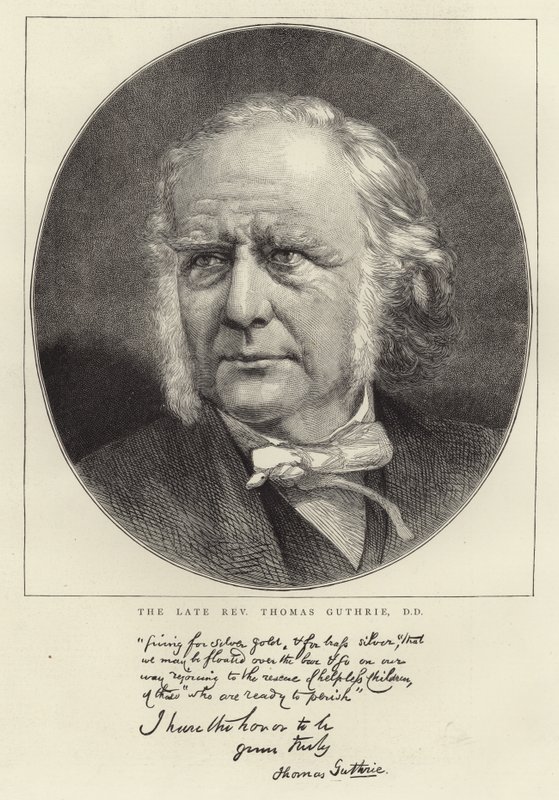 O falecido Rev Thomas Guthrie de English School