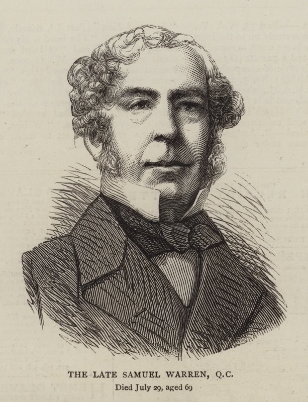 The Late Samuel Warren, QC (gravura) de English School