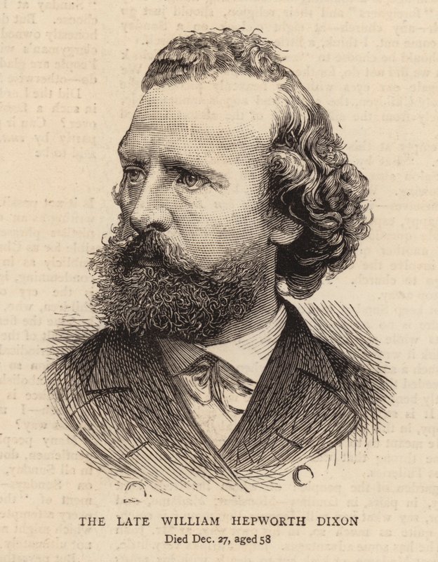 O falecido William Hepworth Dixon (gravura) de English School