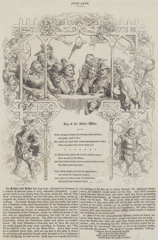 The Lay of the Rhine Wine (gravura) de English School
