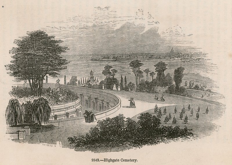 Catacombe do Líbano, Cemitério de Highgate, Londres de English School